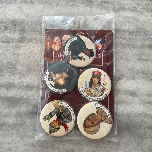 NEW Vintage American Girls Collection Book Button Pins by Pleasant Company - Picture 2 of 4